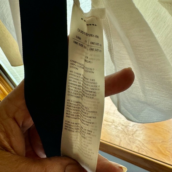 Rick Owens Crater T Milk white DU01B7261 RN O/S long sleeve Unisex - Picture 9 of 15